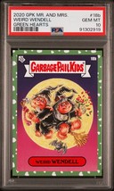 2020 Garbage Pail Kids Mr. &amp; Mrs. Series Weird Wendell 18b Green Hearts Psa 10 - £121.51 GBP