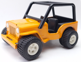 VTG Orange TONKA &quot; BONE BRUZZER &quot; Jeep Wrangler w Roll Bars 1970s Presse... - $14.05