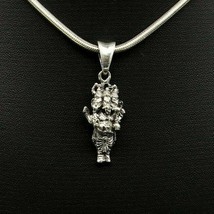 Stunning 925 sterling silver Idol standing Ganesha pendant/locket jewelry ssp550 - £23.36 GBP