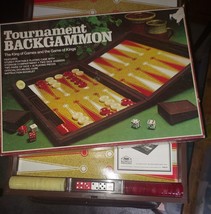 MILTON BRADLEY Vintage Tournament Backgammon Set E.S. Lowe 1978 Complete - £12.69 GBP