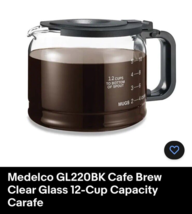 Medelco ‎GL220-BL-4 Carafe - Clear - £7.77 GBP