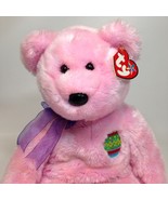Ty Buddy Eggs Pink Teddy Bear Plush Beanie Buddies Stuffed Animal Bean B... - $570.90 MXN