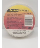 3m Scotch 35 White Vinyl Electrical Tape 7 Mil, 3/4&quot; X 66&#39; - £7.40 GBP