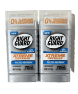 2 Pack Right Guard Extreme Defense Arctic Fresh Deodorant 72hr Protection - £20.53 GBP