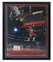 Michael Jordan Autographed &quot;Scoreboard Dunk&quot; 30&quot; x 40&quot; Framed Photograph... - £6,014.17 GBP