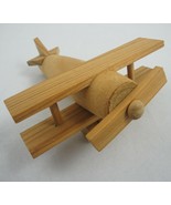 Natural Wood Bi-Plane Toy Airplane Sopwith Camel Unfinished Unpainted 4&quot;... - £5.43 GBP