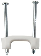 20 Plastic Insulated Electric Cable Staples 1/2&quot; x 1 1/4&quot; White BRISCON ... - $17.21