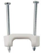 20 Plastic Insulated Electric Cable Staples 1/2&quot; x 1 1/4&quot; White BRISCON ... - $17.21