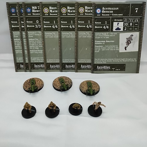 Lot Of (7) Axis And Allies Miniatures North Africa Set - $21.77