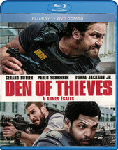 Den of Thieves (Blu-ray + DVD) 2018 Gerard Butler, Pablo Schreiber NEW - $12.80