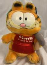 Vintage Garfield Soft Plush Toy A Good Elf Is Hard To Find 1981 Dakin - £10.86 GBP