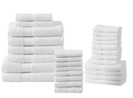 Royal Heritage Low Twist Towel Set 30-Piece White Bath Mats Wash Cloths ... - $2,255.40 MXN