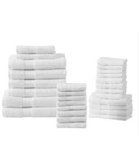 Royal Heritage Low Twist Towel Set 30-Piece White Bath Mats Wash Cloths ... - $162.74 CAD