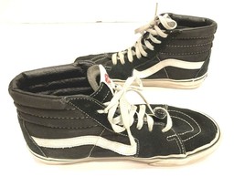 Vans Off The Wall Sneakers Skate Shoes Mens 7.5 Womens 9 Black Suede High Top - £13.35 GBP