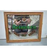 Heineken Special Dark Beer Mirror Bar Sign 16” wide  x 14” tall - £47.83 GBP