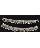 Bollywood Silver Plated Broad Anklet Payal Indian Traditional Bridal Wed... - £22.70 GBP