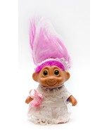 Troll Doll, The Bride Pink Hair Green Eyes Vintage - £9.53 GBP