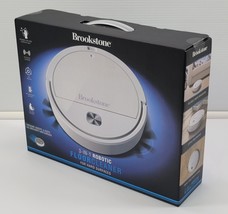 *L) Brookstone 3 in 1 Robotic Vacuum Cleaner for Hard Surfaces Sweeps Dusts - $29.69