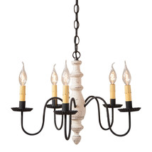 Country Inn Chandelier in Vintage White - £291.99 GBP