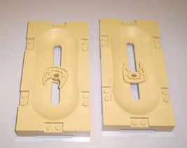 2 Used Lego 8 x 16 Tan Bricks Field Section Base 41819 Basketball NBA Arena 3433 - $9.95