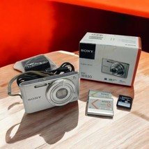 Sony DSC-W830 Silver 20.1 MP 8x Optical Zoom Digital Camera For PARTS RE... - $73.49