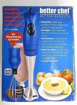 Better Chef Dual Pro Handheld Immersion Blender Hand Mixer With Whisk Blue New - £24.21 GBP