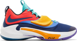 NIKE ZOOM FREAK 3 ANTETOKOUNBROS Red Navy Blue Orange White DA0694-601 S... - £54.31 GBP