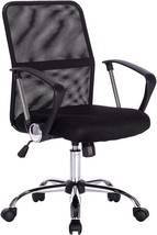 Ergonomic Office Chair Black Computer Desk Chair, Mid-Back Mesh Chair Swivel... - £101.61 GBP