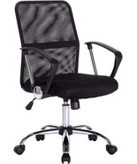 Ergonomic Office Chair Black Computer Desk Chair, Mid-Back Mesh Chair Swivel... - $127.15