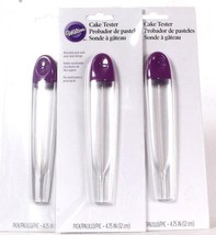 3 Count Wilton Cake Tester Pick With Easy Grip Design 4.75 Inch - £19.17 GBP
