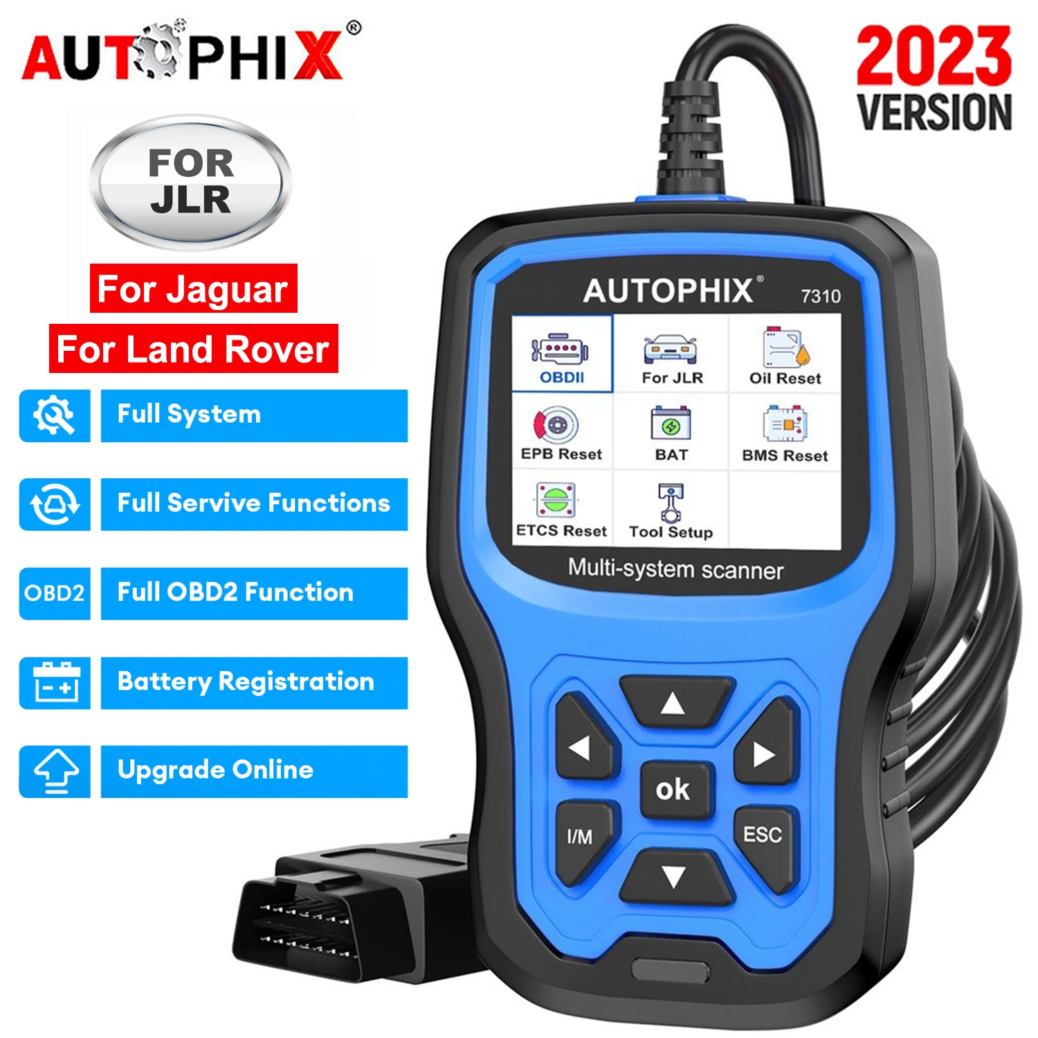 AUTOPHIX 7310 OBD2 Scanner All Systems Car Diagnostic Tool for JLR Code Reader D - £173.15 GBP