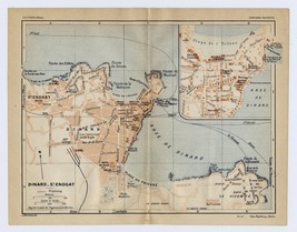 1926 Original Vintage City Map Of Dinard SAINT-ENOGAT / Bretagne Brittany France - £20.99 GBP