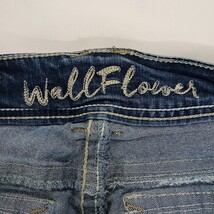 Wallflower WFI10247M Women's Blue Cotton Blend Cropped Denim Jeans Size 7 image 4