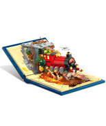 Magic Train Building Blocks Classic Movie Train Scene Model Bricks Set 8... - $64.26 CAD
