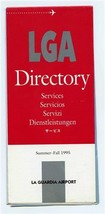 LGA Directory La Guardia Airport Services Maps Concourses 1995  - $17.82