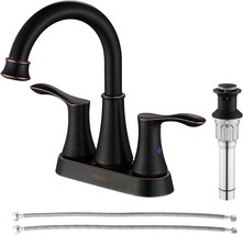 Oil-Rubbed Bronze, Demeter 13628, Parlos 2-Handle Bathroom Sink Faucet With High - £43.12 GBP