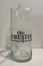 Vtg Handcrafted Old Forester Kentucky Bourbon Whiskey Glass Pitcher Bar ... - $46.99