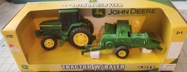 Ertl John Deere Tractor with Baler 1/32 - £25.74 GBP
