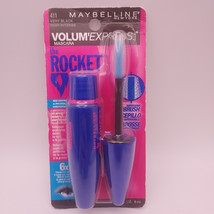 Maybelline New York Volum&#39; Express The Rocket WATERPROOF Mascara VERY BL... - $9.89