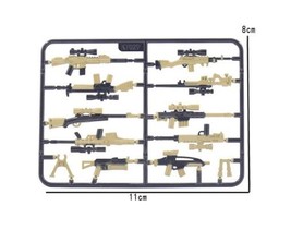 NWTOYS Modern Weapon Mix military Gun Desert and Black Army War Custom Minifigur - $7.12