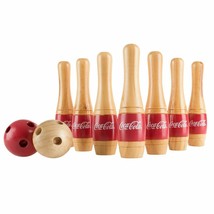 Coca Cola Lawn Bowling Skittle Ball Outdoor Backyard Lawn Game Kids Adul... - $54.99