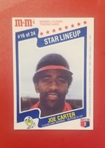 1987 M &amp; M&#39;s Star Lineup Joe Carter #16 Cleveland Indians FREE SHIPPING - £1.40 GBP
