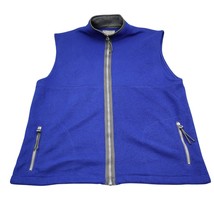Bugle Boy Fleece Vest Mens Size L Original Double-Brush Snow 1/4 Zip Sof... - $19.22