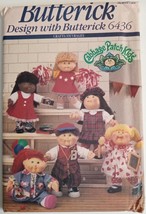Butterick 6436 Cabbage Patch Kids Doll Clothes Clothing Craft Pattern Bo... - $7.95
