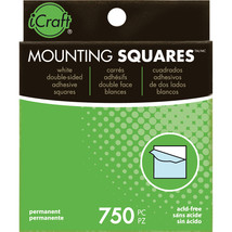 iCraft Mounting Squares-White .5&quot; 750/Pkg - £14.65 GBP