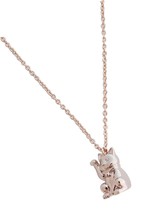 Lucky Cat Charm Necklace in Gold, Rose Gold, or | - £86.13 GBP