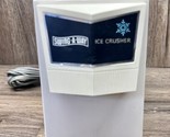 Vintage Swing-A-Way Electric Ice Crusher Model 5000 White Tested/Working - $14.83