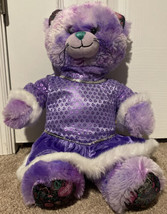 Build A Bear Peace BFF Kitty Cat Purple Tye Dye 18&quot; Plush Stuffed Animal Toy HTF - £12.06 GBP
