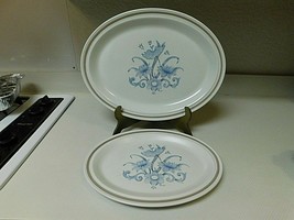 Royal Doulton Lambethware Inspiration 2 Serving Platters 16 1/4 X 12 1/4 &amp; 13 In - £91.42 GBP