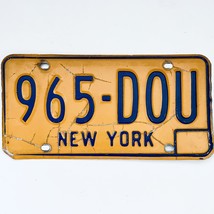  United States New York Base Passenger License Plate 965-D0U - $30.68